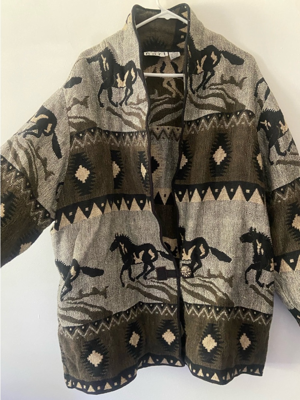 K•E•R•E•N Hart Tapestry Jacket Blazer Button Detail Equestrian Western Plus 2X - Picture 6 of 10